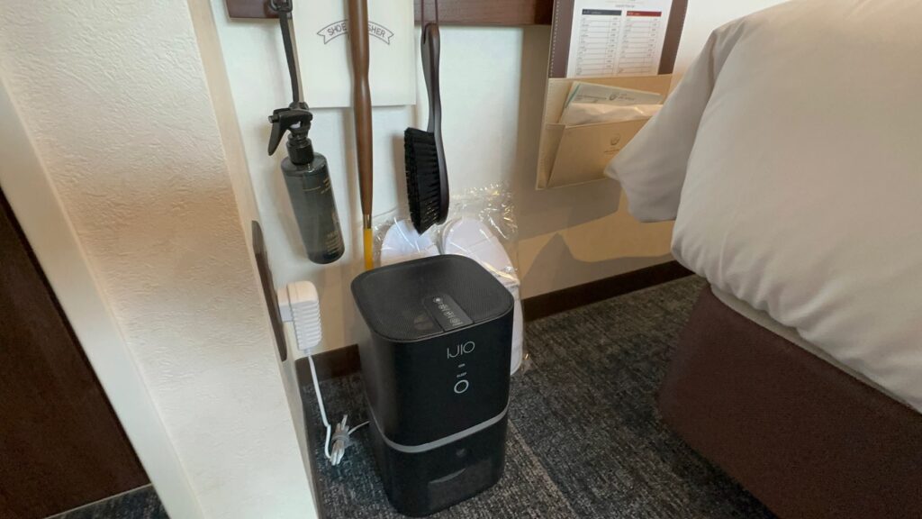 ホテルアル京都　客室内の空気清浄機